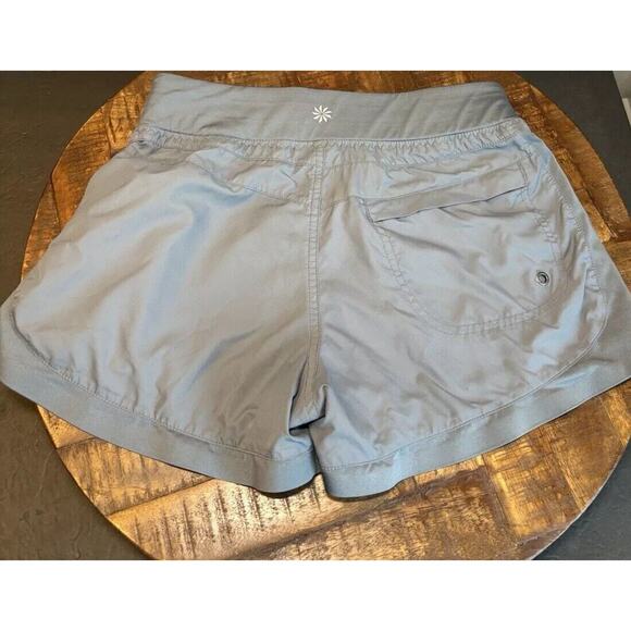 Athleta Running Shorts Grey Athletic Workout Zipper Pocket Size Xsmall - Picture 13 of 16